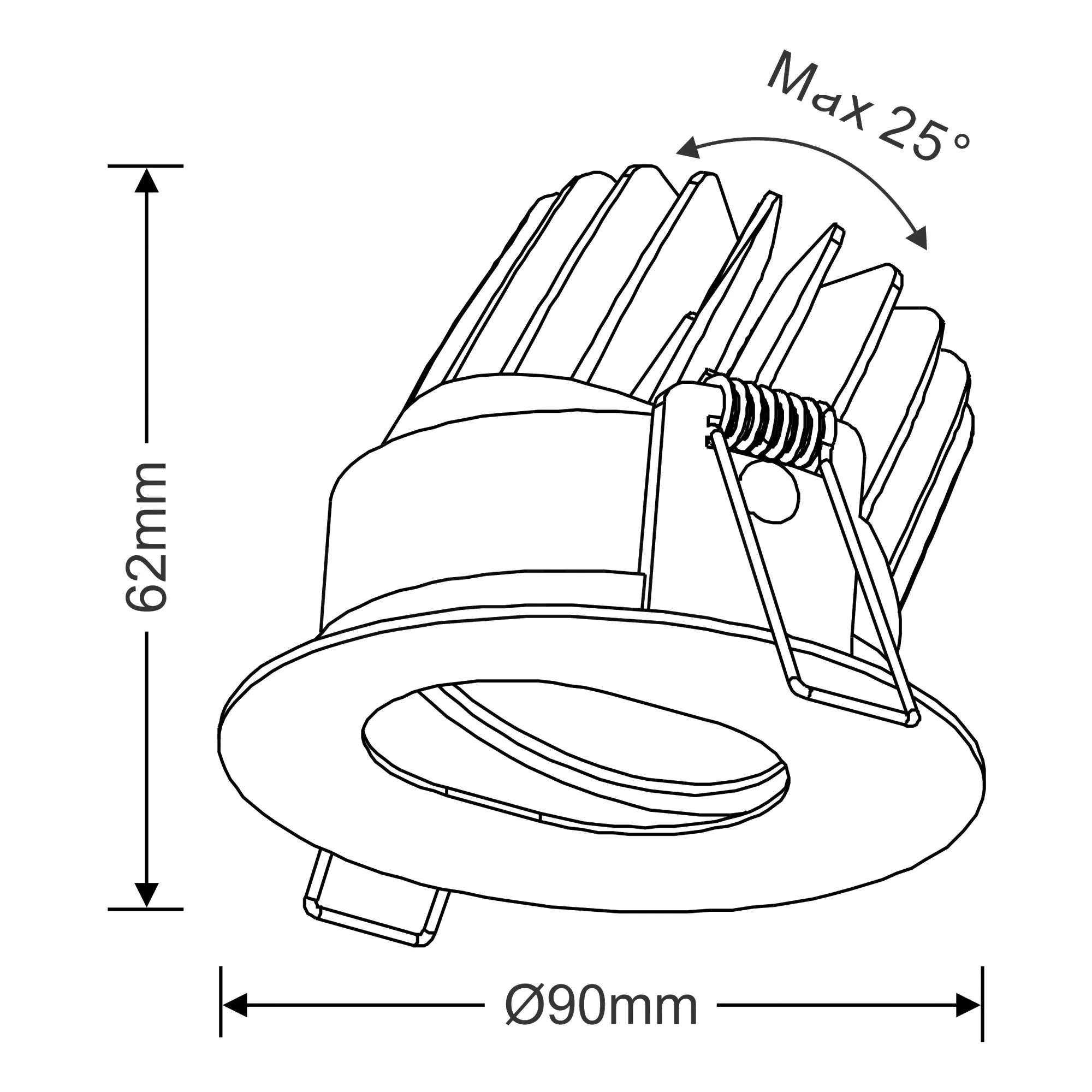 Buro 6 Recessed Ceiling Luminaires Dlux Round Recess Ceiling